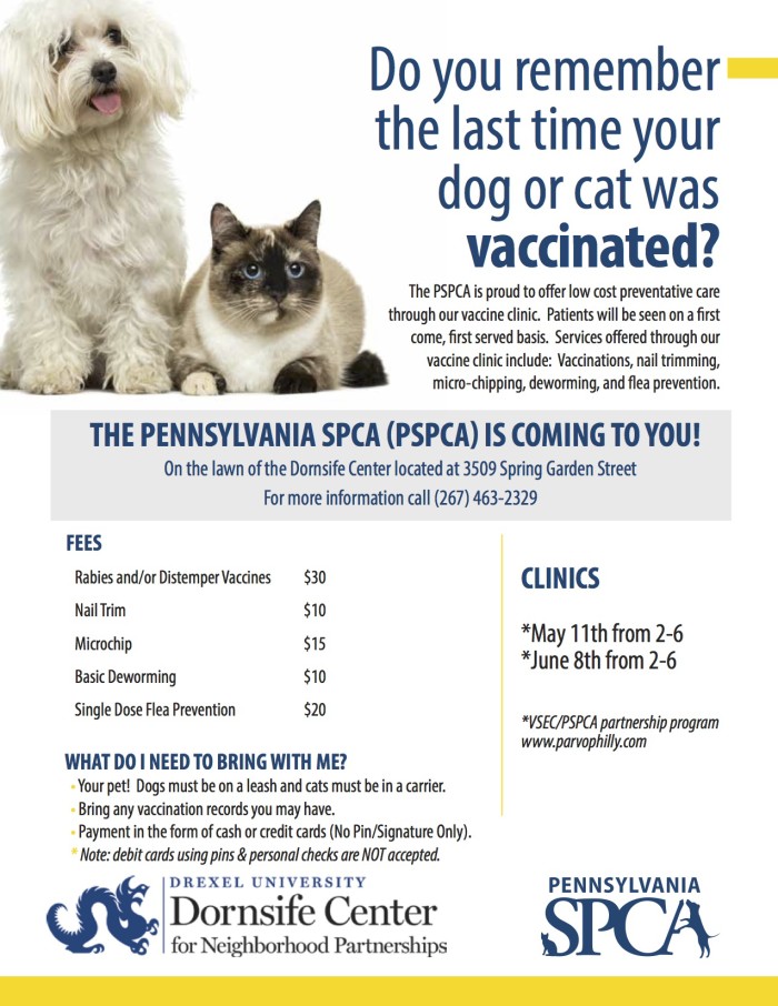 Monthly low-cost vet clinics starting 